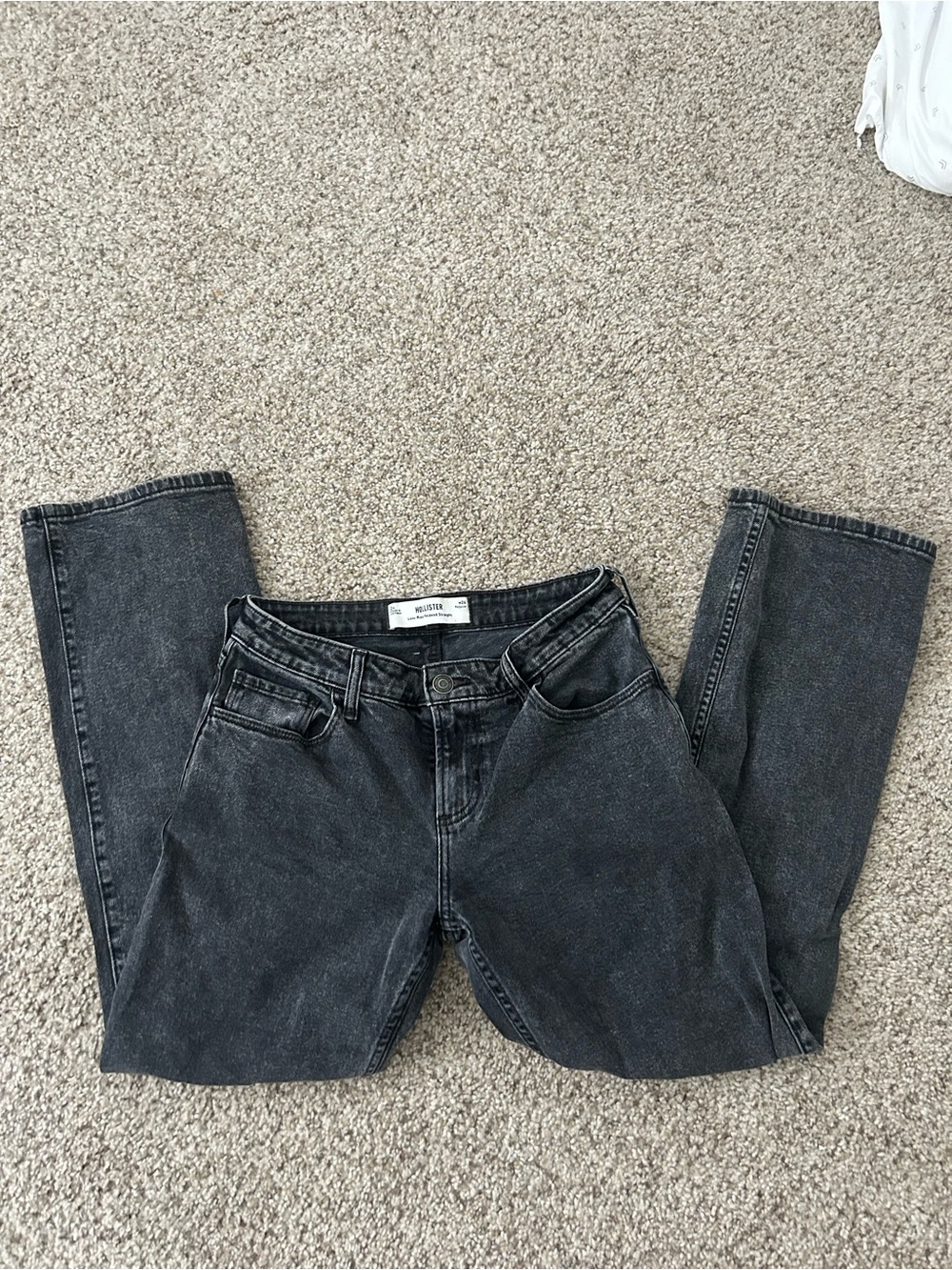 Black Hollister Women's Straight Leg Jeans